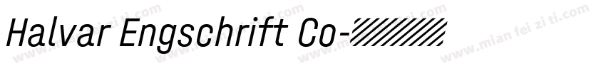 Halvar Engschrift Co字体转换